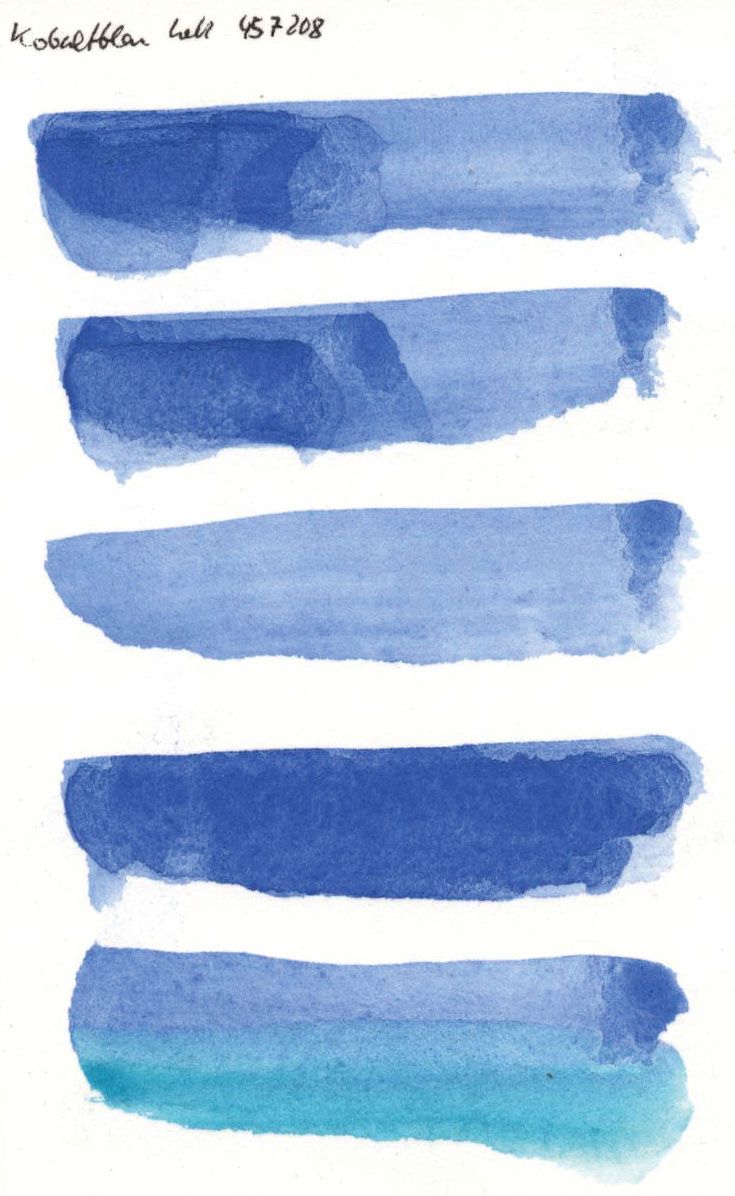 Kremer akvarel - kobaltově modré světlo (plast, 3 x 1,8 x 1 cm)